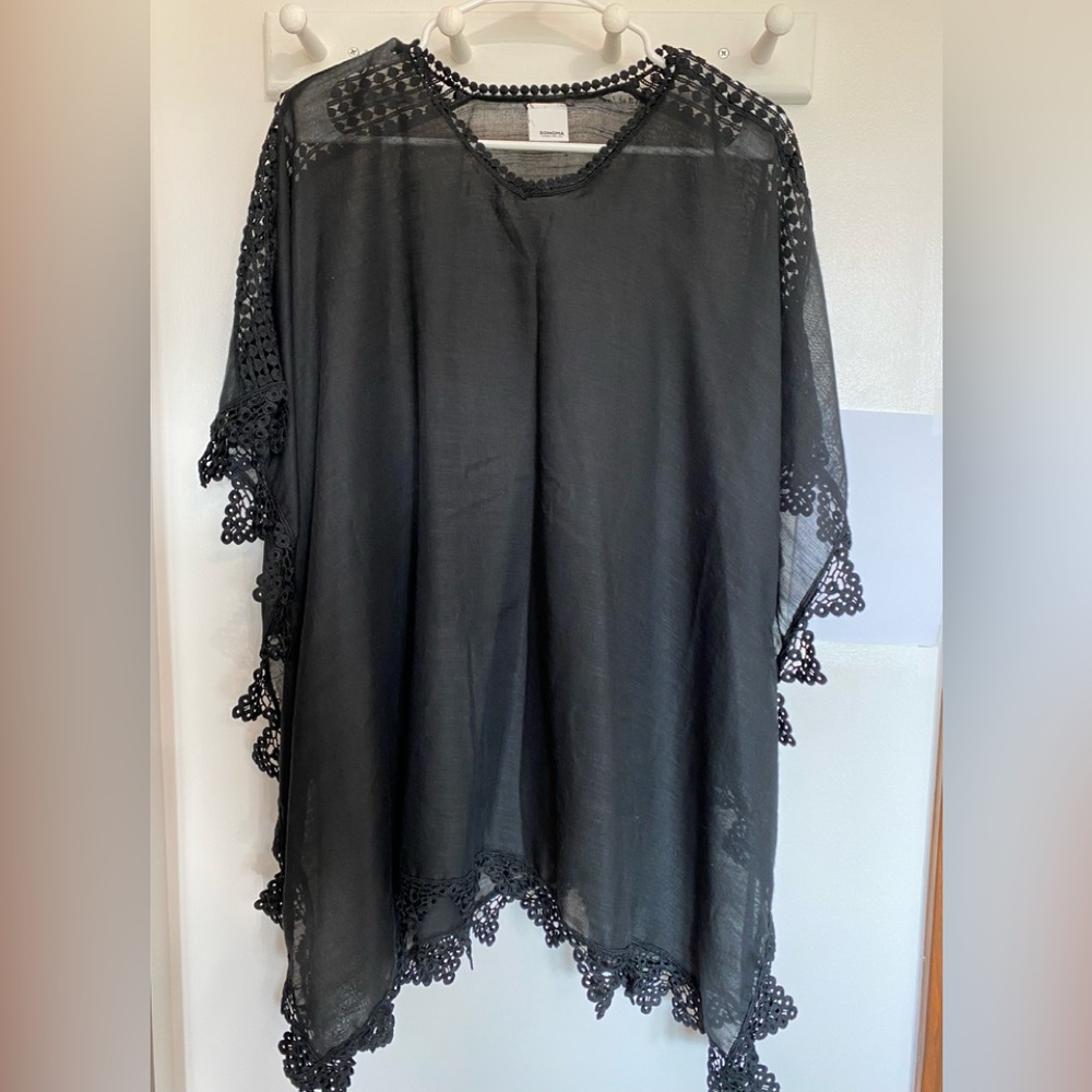 Black poncho tunic